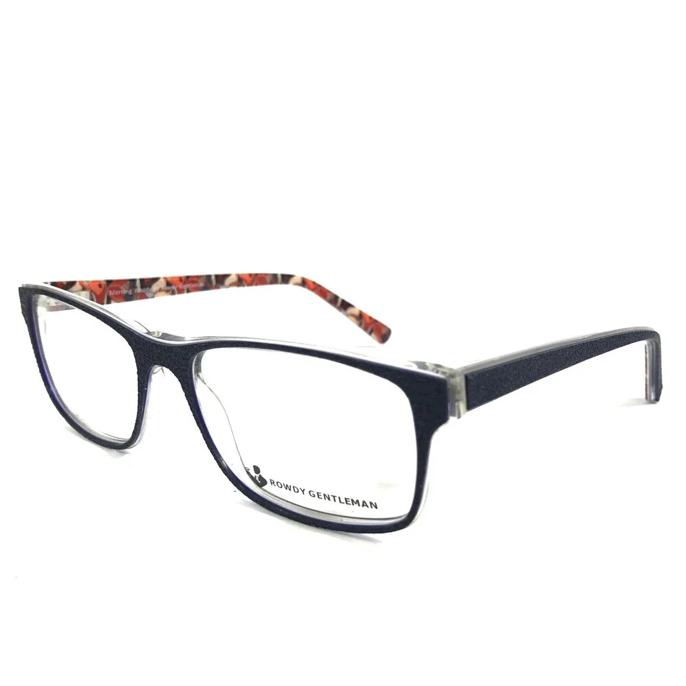 Rowdy Gentleman Eyeglasses Frame Morning Woods 0417 Navy Blue Full Rim 55-17-140